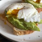 easy poached eggs with avocado on toast