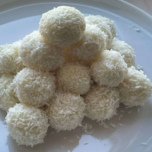homemade raffaello candies